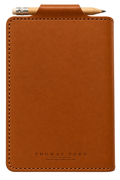 Tan scorecard holder, back cover